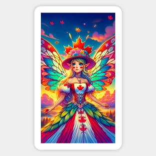 Canadian Fairy Sticker